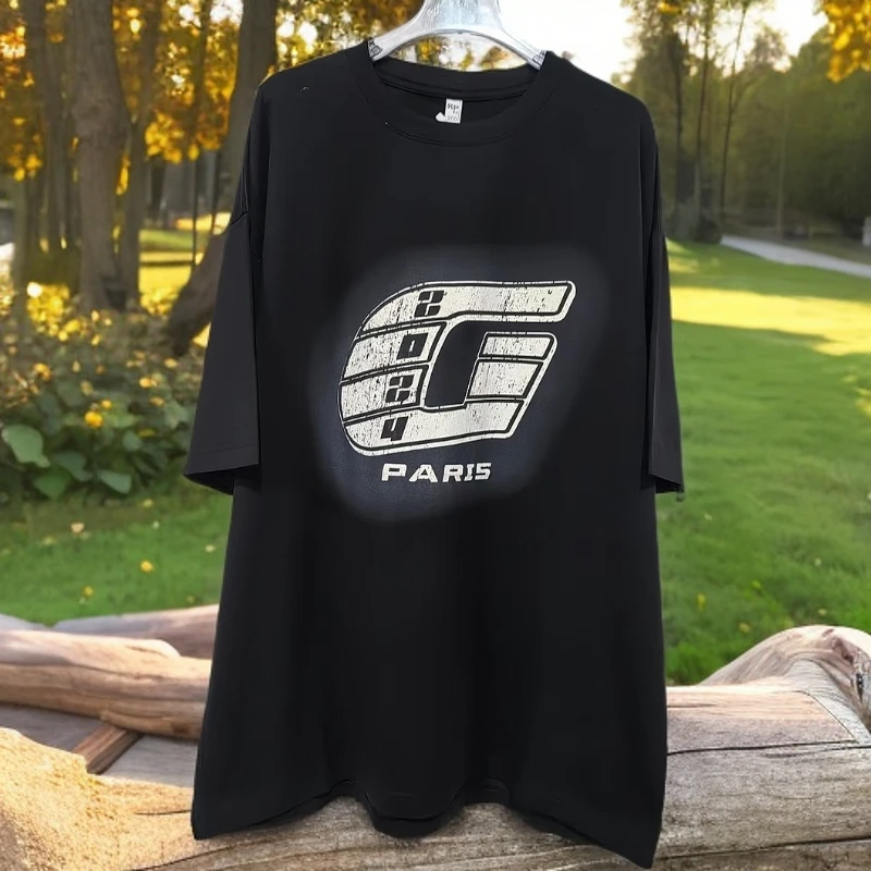 【88A25-黑色】潮品圆领T恤