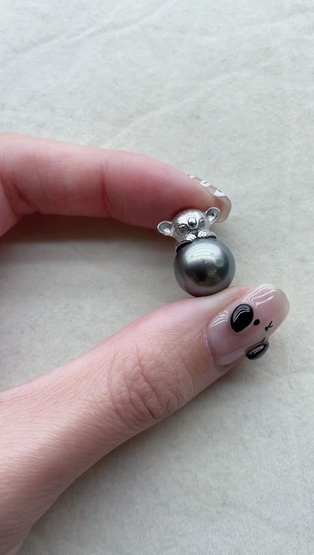 【闪购商品】海水珍珠吊坠银S925镶嵌15