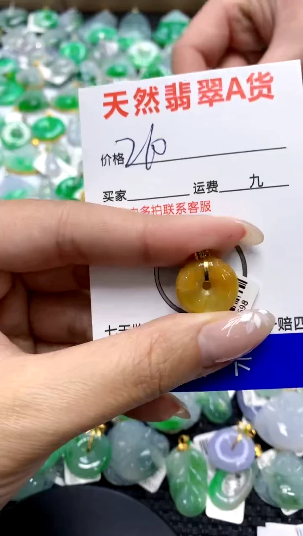 【闪购商品】翡翠颈饰18K金镶嵌111111111111