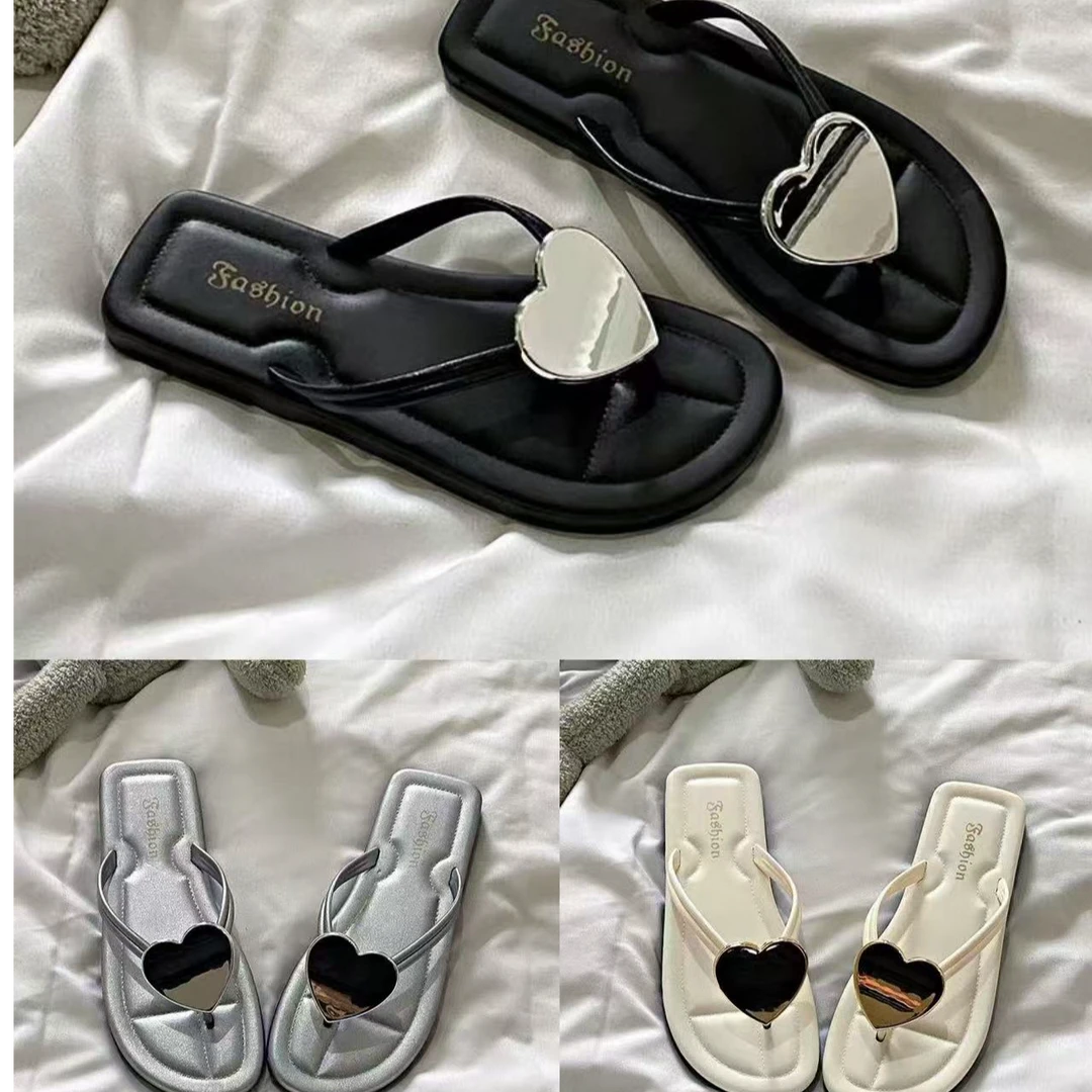 【KOBO】新款春夏季人字拖鞋简单百搭户外沙滩鞋爱心拖鞋RX116