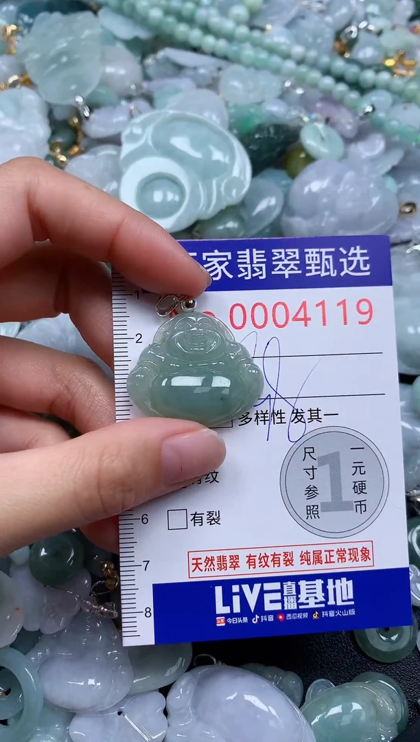 吊坠(不含链)未镶嵌翡翠4119