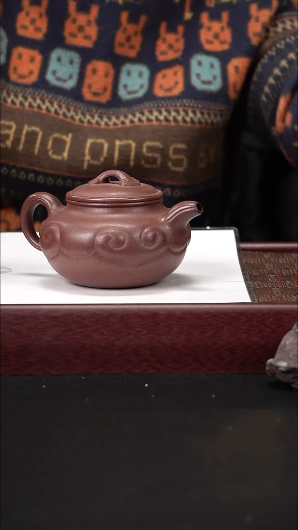 茶壶紫砂底槽青仿古如意大400cc