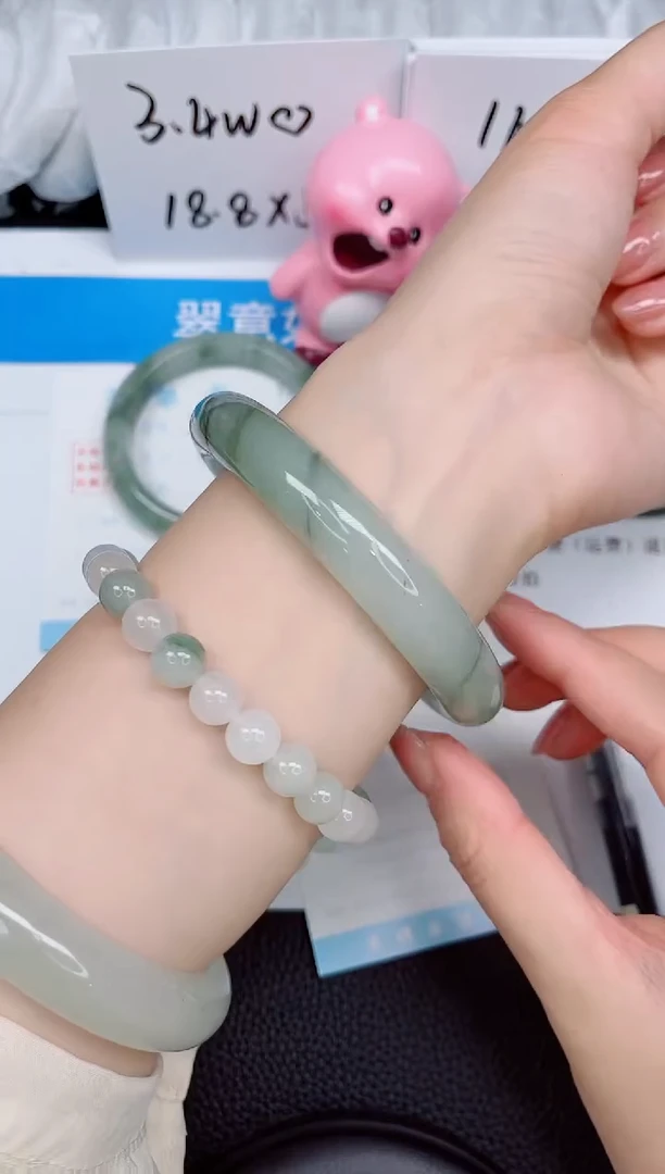 【闪购商品】石英质玉手镯未镶嵌414-63.8