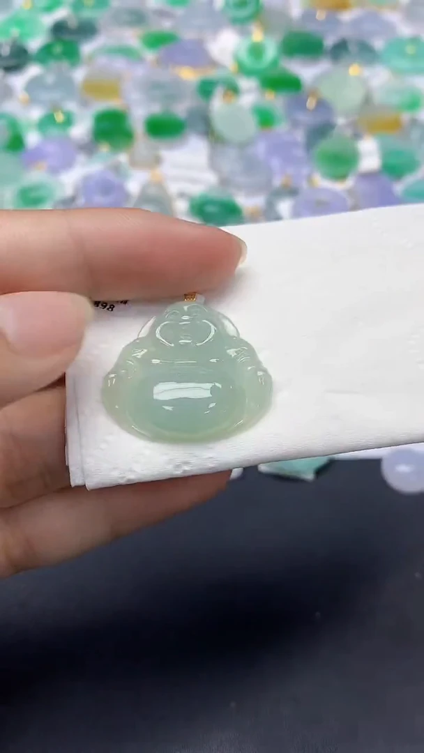 翡翠未镶嵌颈饰天然缅甸a货翡翠