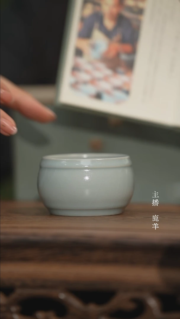 鼓腹杯-汝瓷朱钰峰-羊