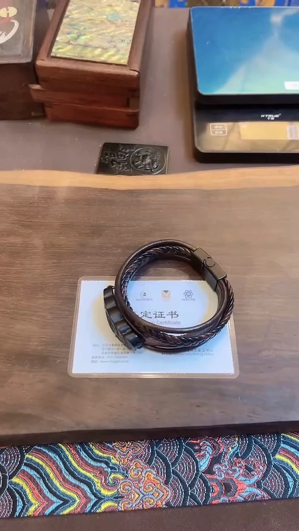 手串未镶嵌和田玉和田玉五帝钱手串 M058