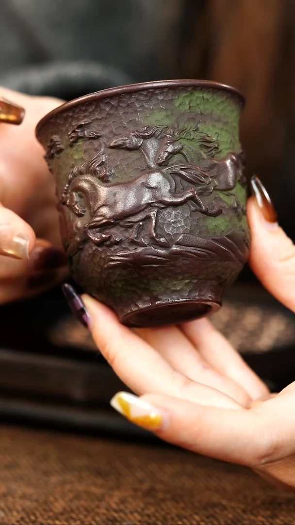 茶杯紫砂宜兴原矿紫砂