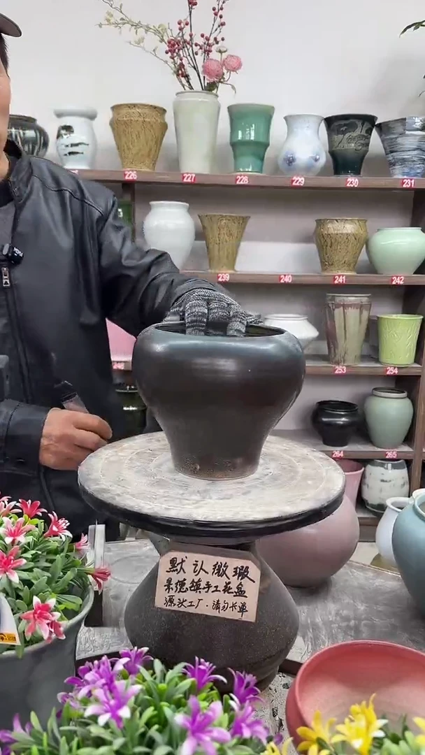 12-23-高17口15瑕-花盆