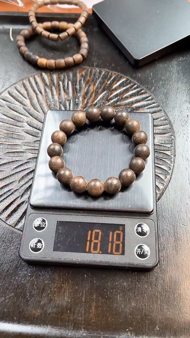 沉香手串斯里兰卡沉水1.2-18.18