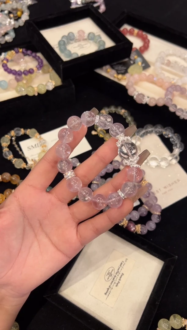 【闪购商品】水晶手链合金紫水晶手链x1391