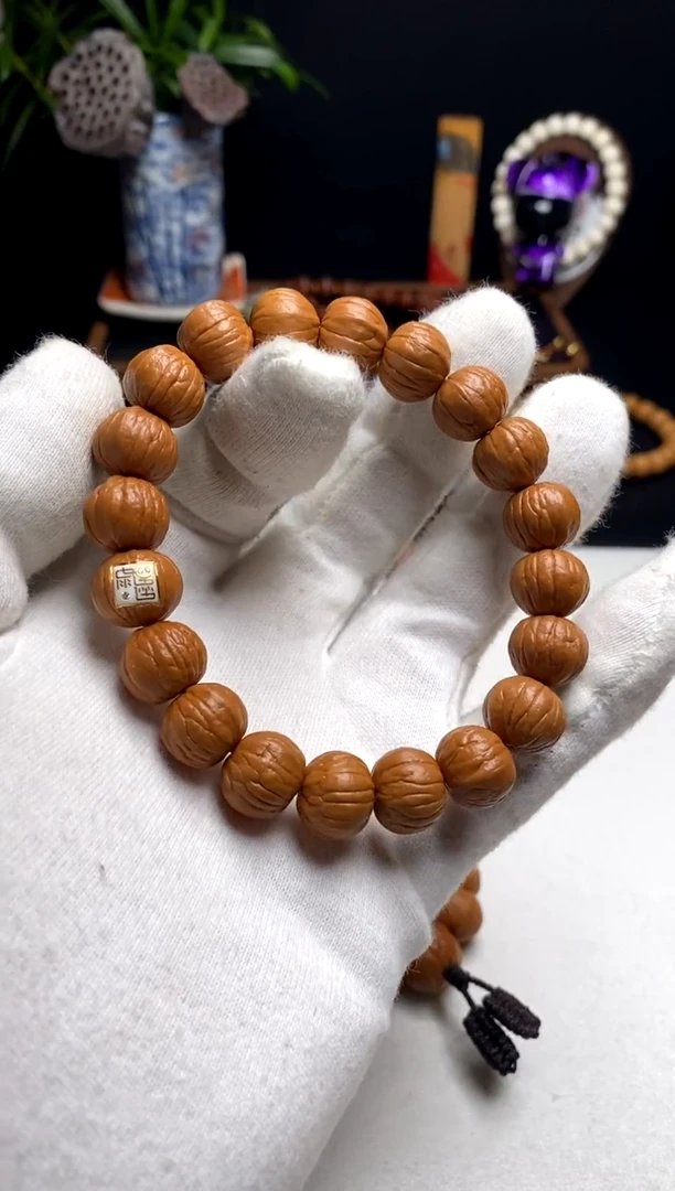 【闪购商品】猴头核桃手串雨墨臻至南瓜