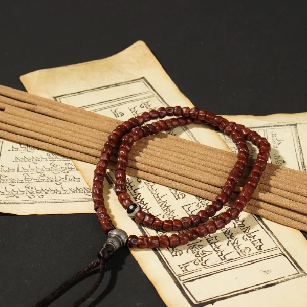 近现代百香籽念珠/LBT0022J/古玩老串/律宝堂