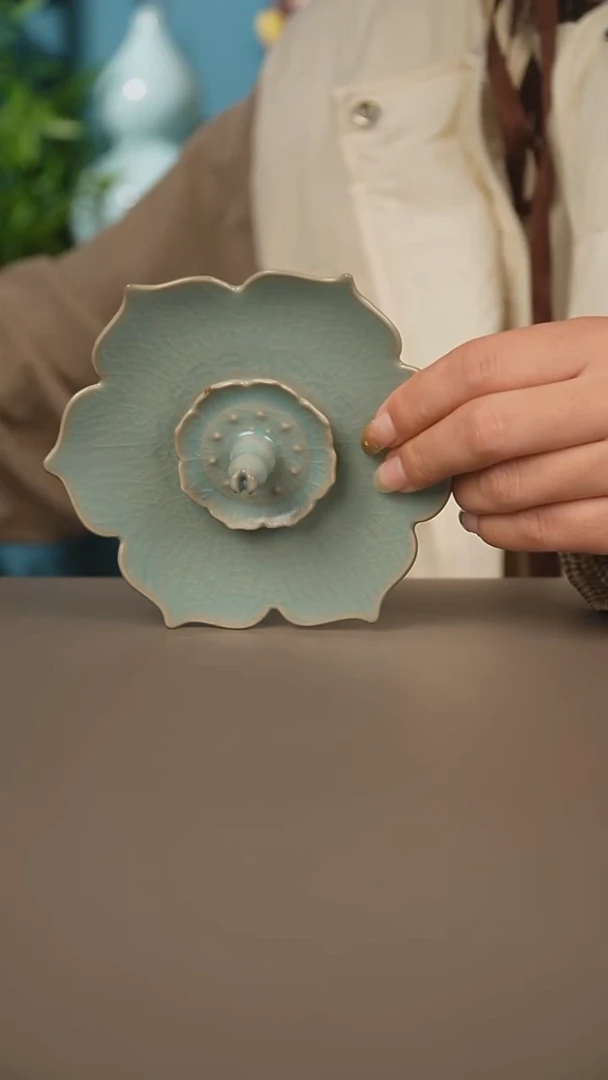 仿古莲花香插微暇