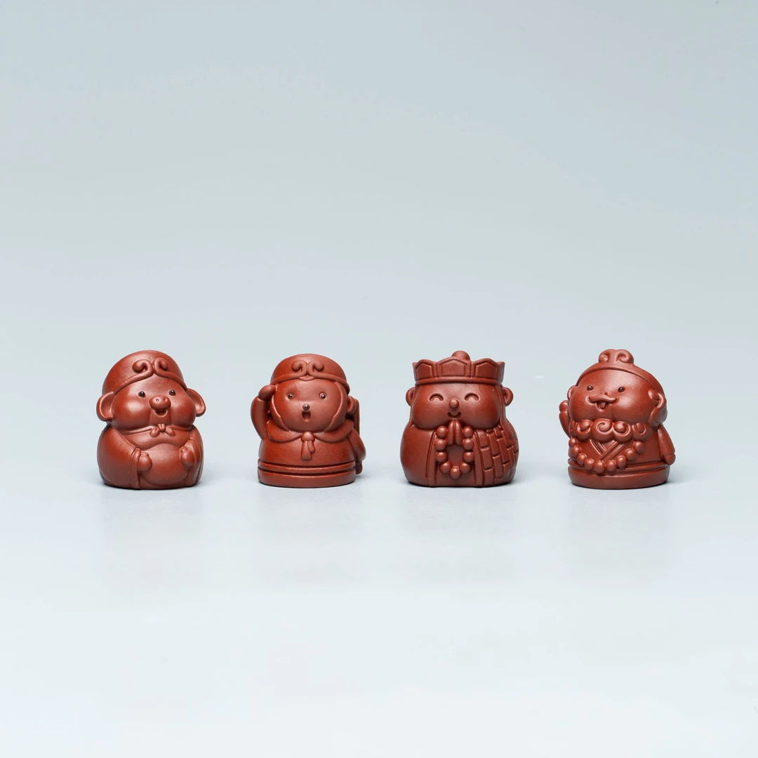 【新华网非遗紫砂专属】HCS58 西游 朱泥 紫砂茶宠