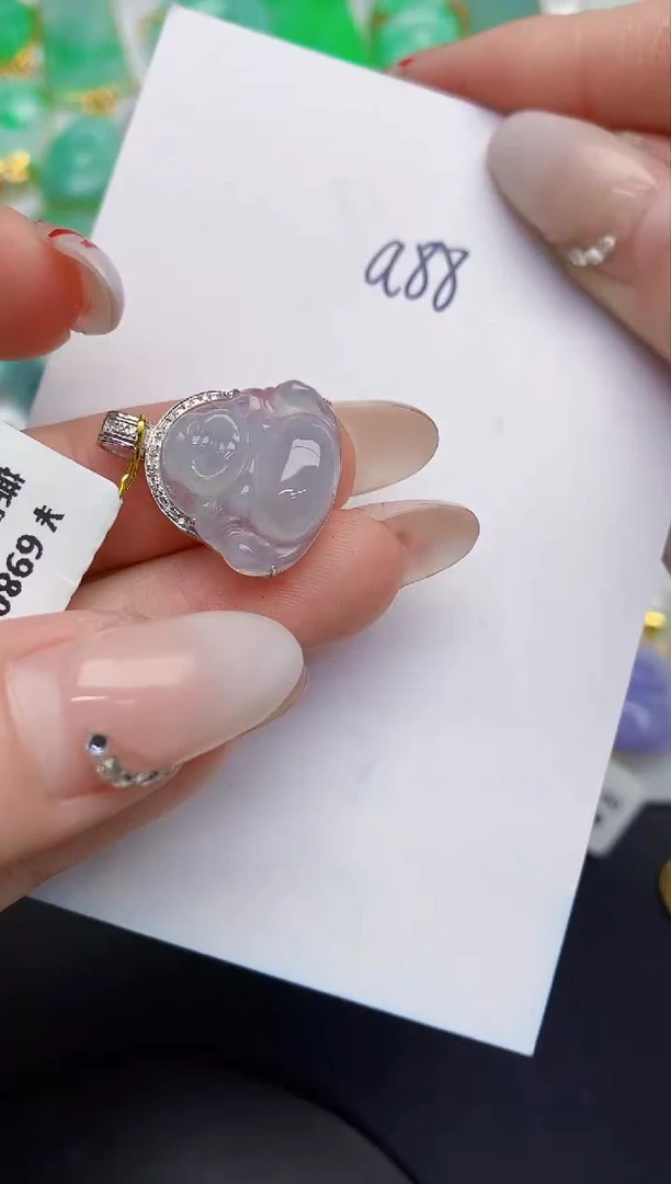 【闪购商品】翡翠颈饰18K金镶嵌00000000000