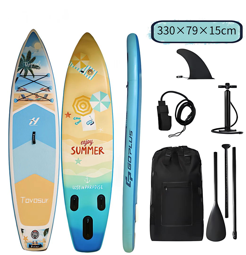 充气桨板划水SUP板浆板冲浪板桨板加宽充气冲浪板