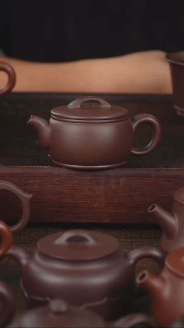茶壶紫砂近****?130cc紫泥小汉瓦