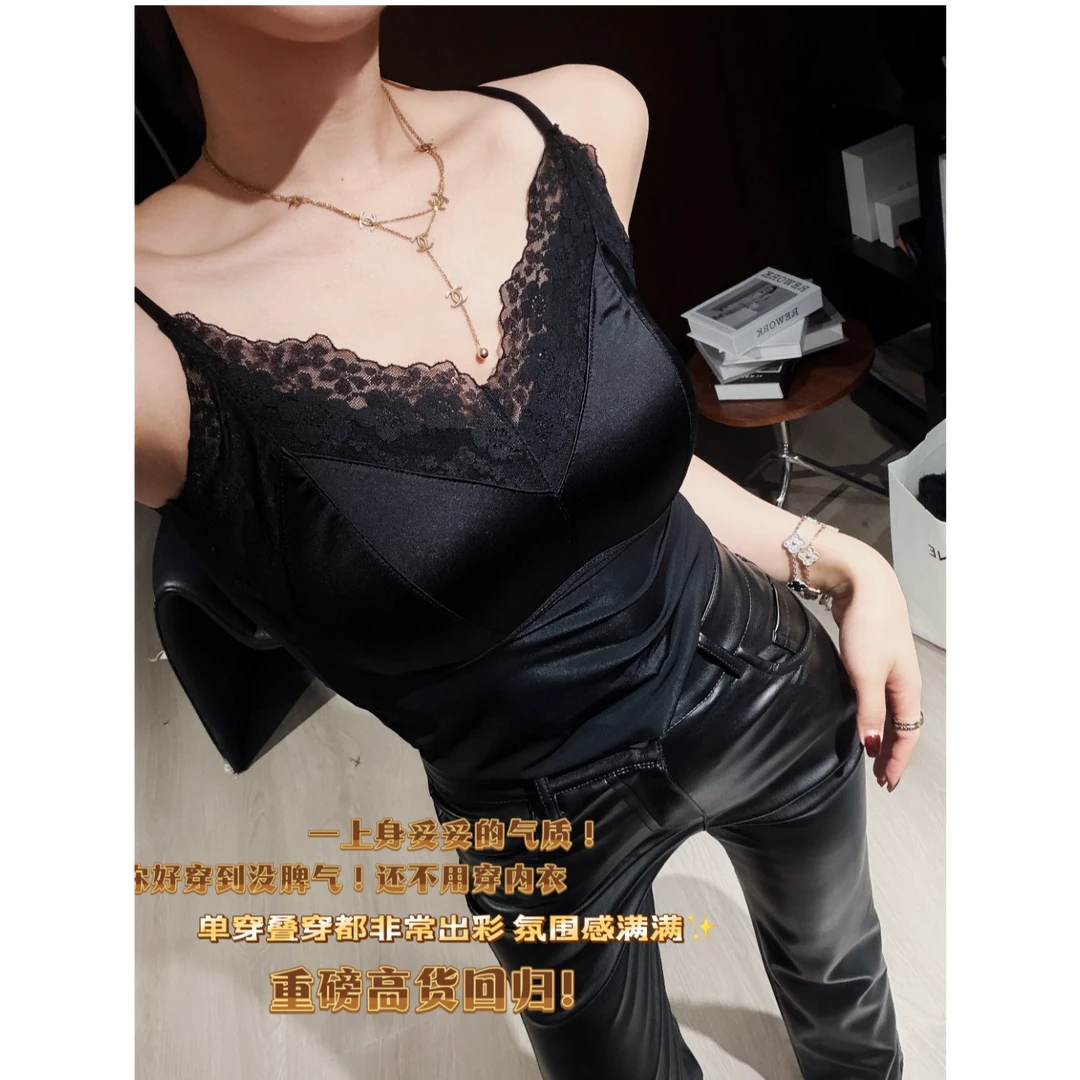 大君君新款春夏通勤网红蕾丝花边美背 N011