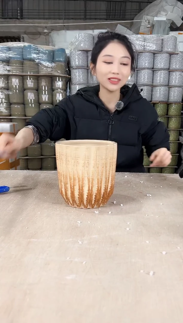 【闪购商品】陶瓷菱形棕色17x17