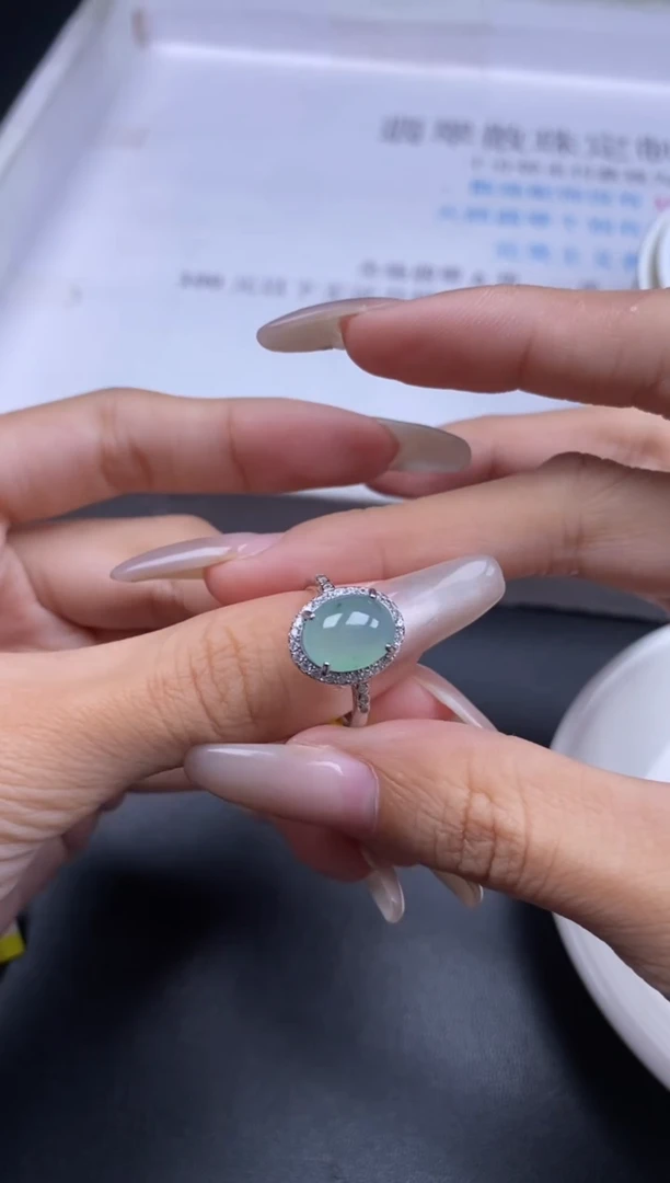 颈饰银S925镶嵌翡翠贞城散珠批发DIY编制