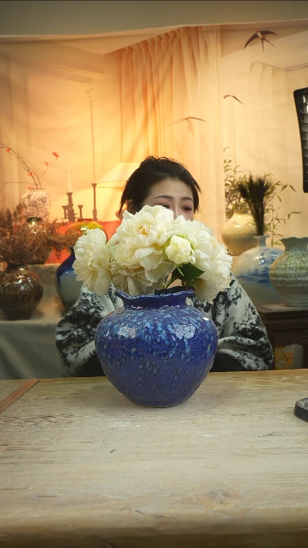 高度21口径14陶瓷花瓶