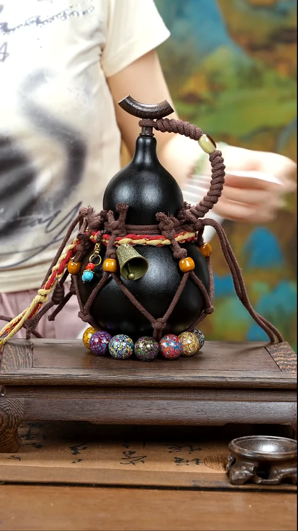 XF056网兜款酒葫芦不包手串及旋转底座-