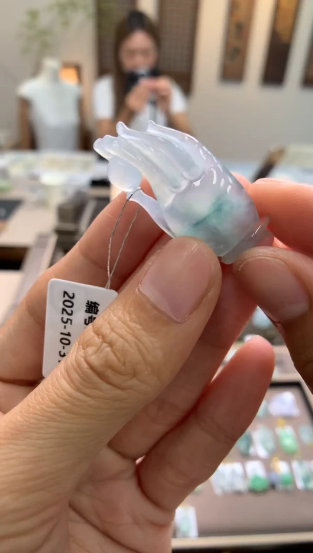 颈饰未镶嵌翡翠掌上明珠