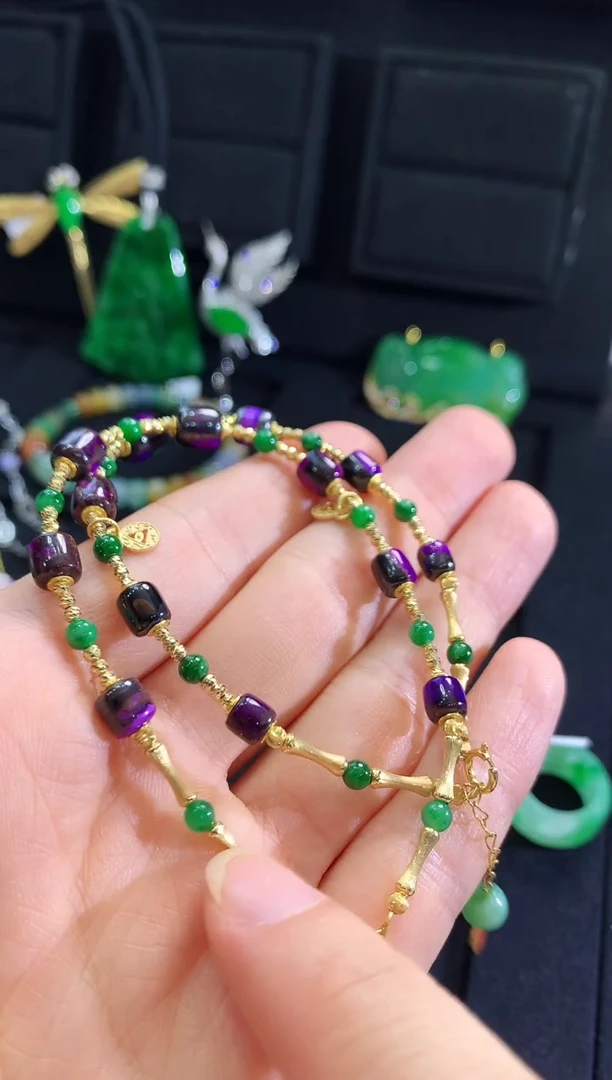 【闪购商品】苏纪石（舒俱来）手链18K金镶嵌手链（多样性发货发一条）