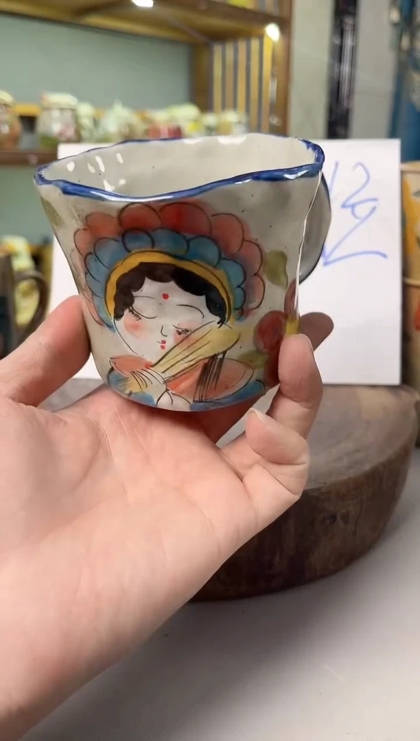 【闪购商品】瓷片手绘高温釉下彩