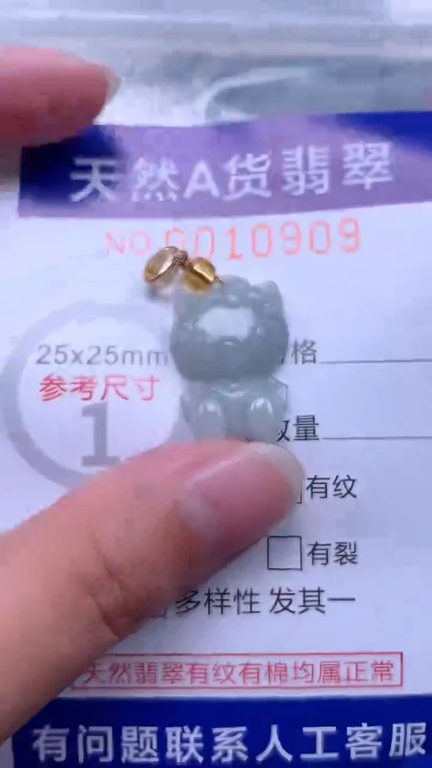 翡翠未镶嵌吊坠(不含链)1