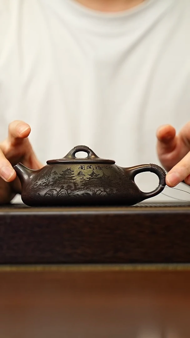 茶壶紫砂宜兴原矿 手工 紫砂壶容量280CC