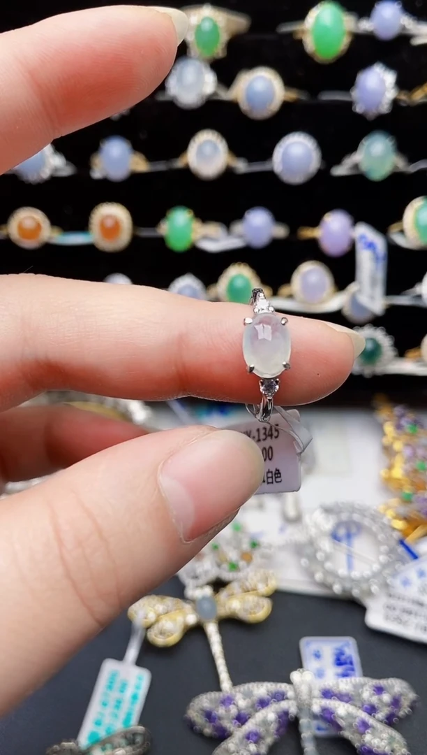 颈饰银S925镶嵌翡翠1472