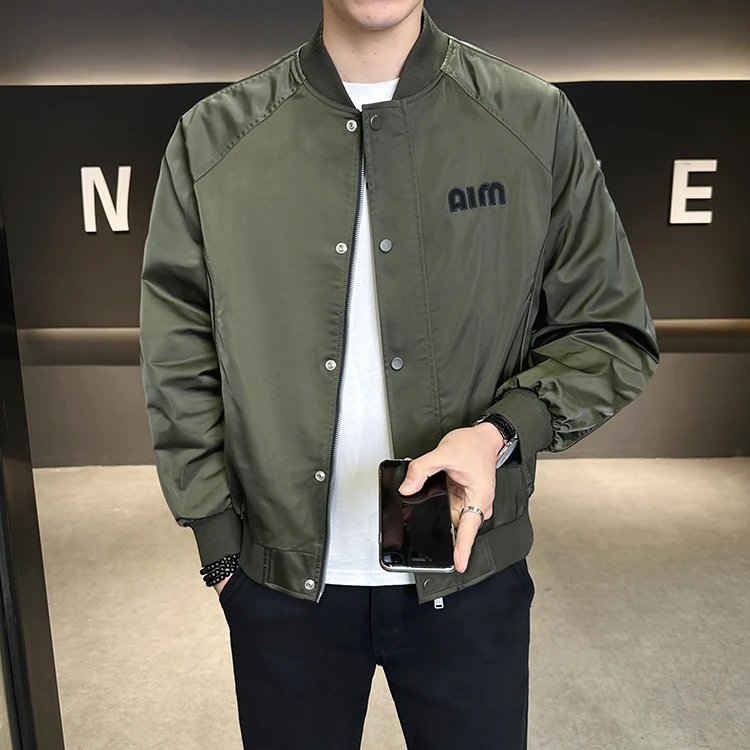 棒球服外套男款春秋2025新款美式潮牌休闲男装上衣高级感飞行夹克
