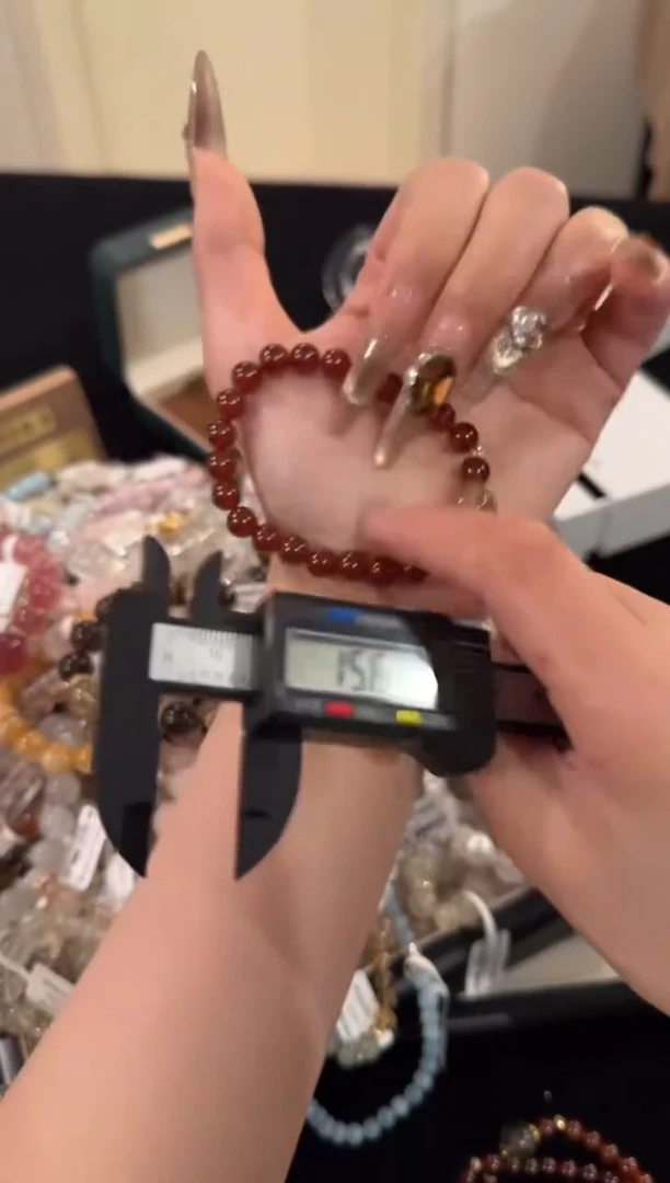 水晶手链合金石榴石x1329