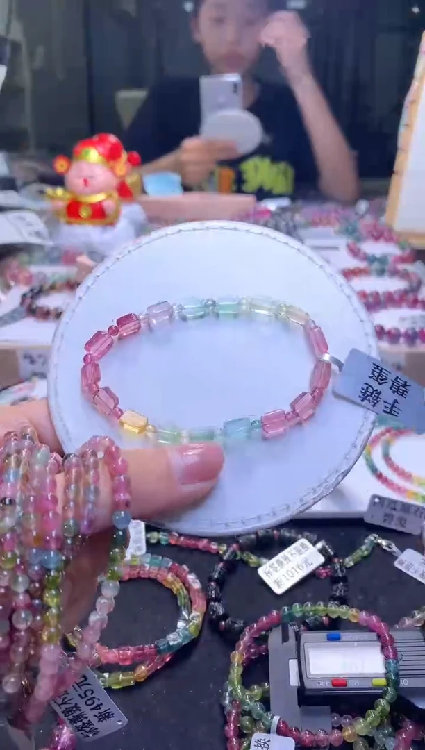 未镶嵌手串碧玺A102【天然碧玺】