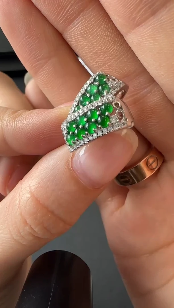 【闪购商品】翡翠耳饰银S925镶嵌没有鉴赏期