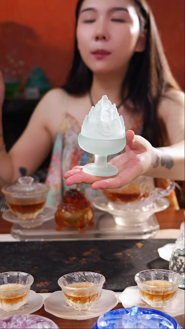 古法琉璃博山香炉