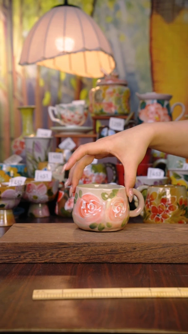 摆件泥垚手作 景德镇手工手绘器物