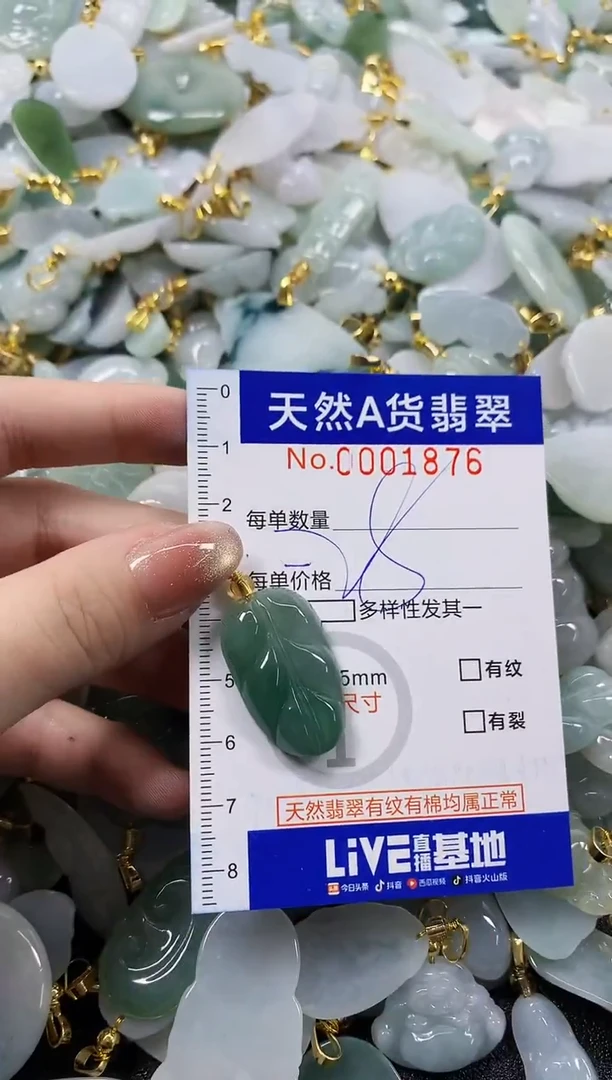 颈饰未镶嵌翡翠天然A货翡翠