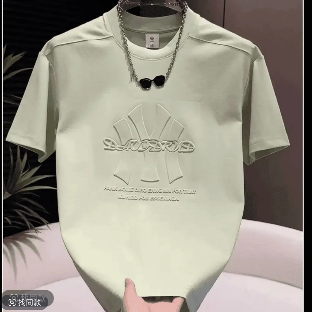 扎染t圆领短袖夏季t恤冰凉情侣扎染休闲美式潮牌ins百搭时尚宽松