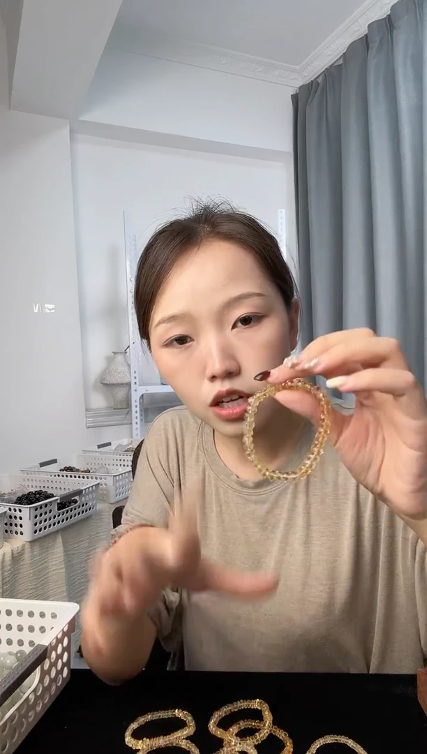 未镶嵌手串水晶黄水晶手串