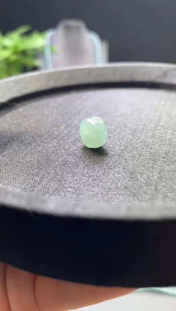 未镶嵌手链翡翠散珠卡10mm左右雕刻珠