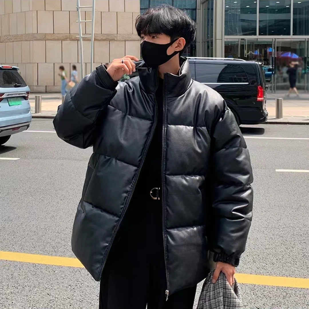 男女同款东大门皮油棉服999