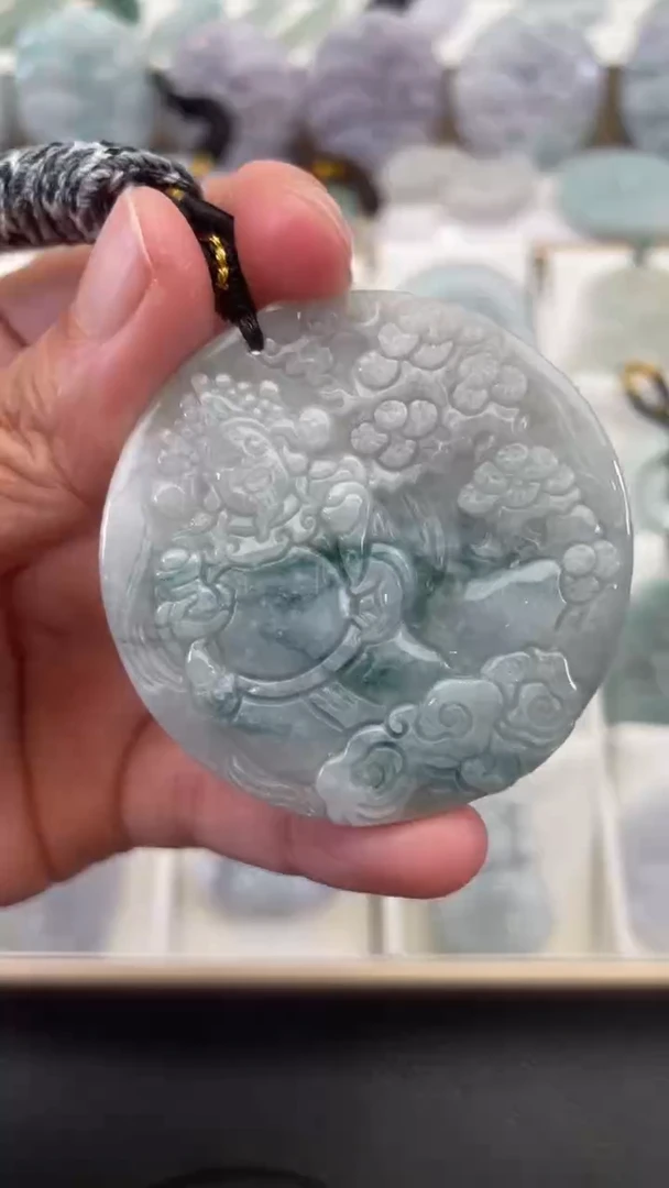 颈饰未镶嵌翡翠天然缅甸翡翠A货314