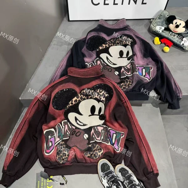 二龙欧货【米奇洗水褪色设计感外套】37829