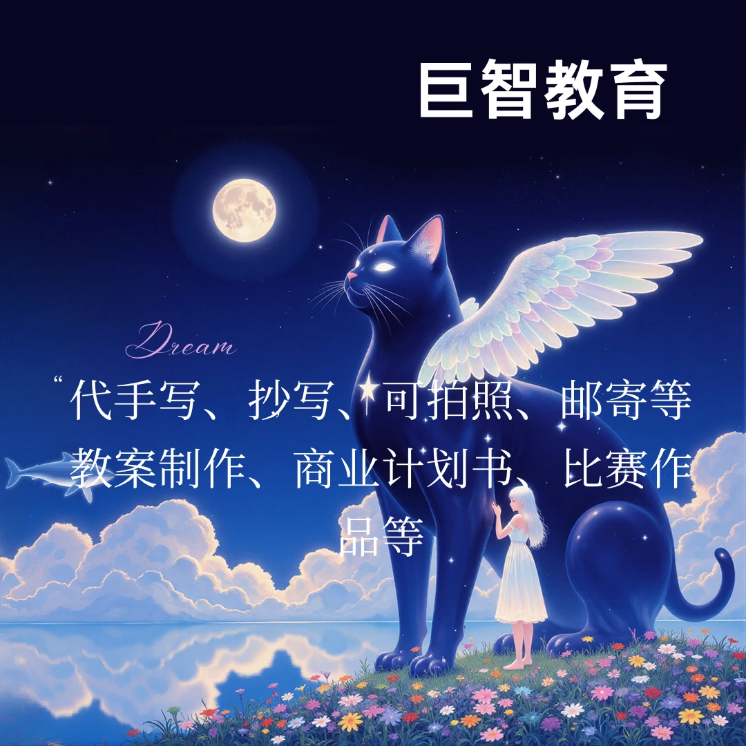 代手写、抄写、可拍照、邮寄等 教案制作、商业计划书、比赛作品等