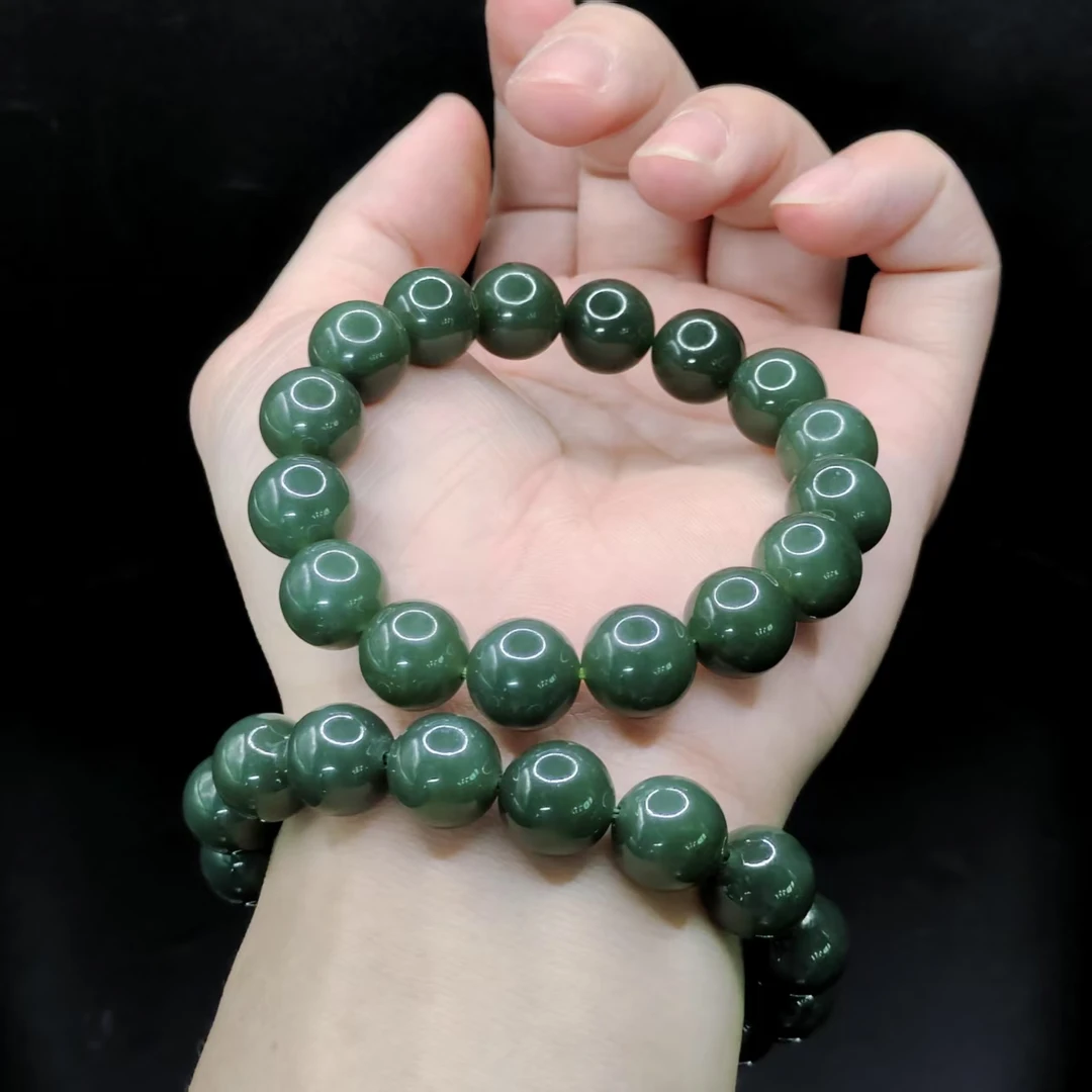 【老三珠宝】和田玉单圈手串Y9【多样性发其一】约12mm+