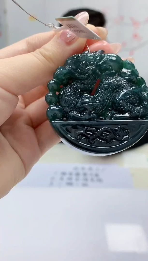 【闪购商品】定制翡翠未镶嵌5152jw-毛货挂件46