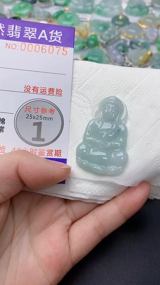 颈饰未镶嵌翡翠天然缅甸翡翠A货百元以上9元证书费自理