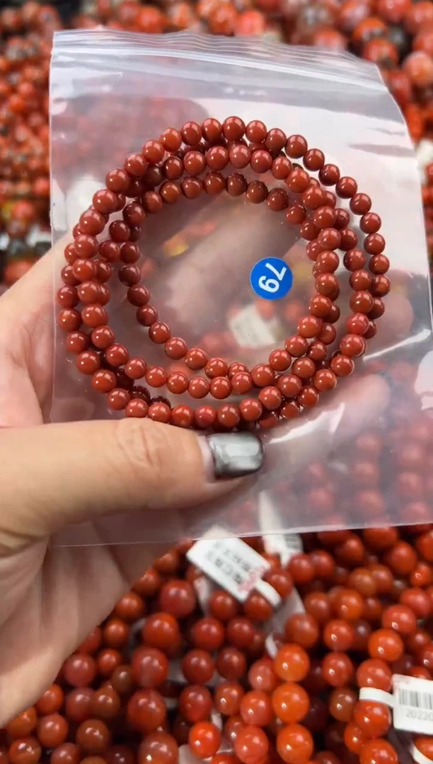 未镶嵌手串南红玛瑙5+